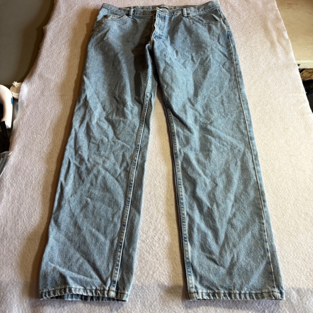 Wrangler Authentics Jeans‎ Mens 38x32 Light Wash Denim Pants Casual
